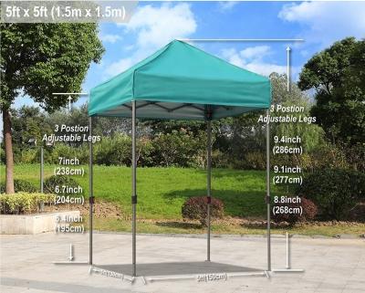 China Pop Up Canopy Tent Logo Noise Small Size Gazebo 5x5 Logo Pop Up Canopy Tent Portable Beach Tent for sale