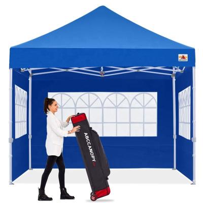 China Exterior Leg Design 8x8ft Church Window Straight Sidewalls Pop Up Canopy Gazebo Trade Show Tent for sale