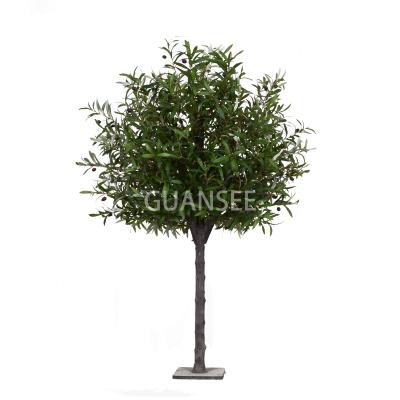 China Eco-friendly Indoor Wooden Artificial Plastic Plant Branch Decoration Olive Tree for sale