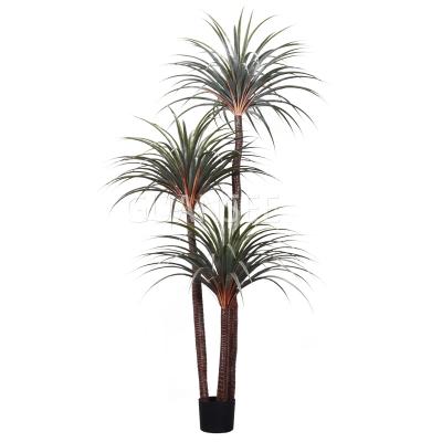 China Factory Price Eco-Friendly Draco Factory Price Artificial Bonsai Trees Potted Dracaena for sale