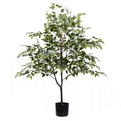 China Wholesale Home Decorative Artificial Potted Ficus Tree Plant Eco - Friendly for sale