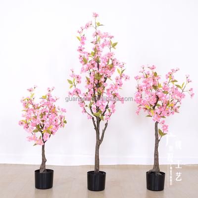 China Attractive Size 0.8m~4.5ft Cherry Blossom Small Pink Artificial Tree for sale