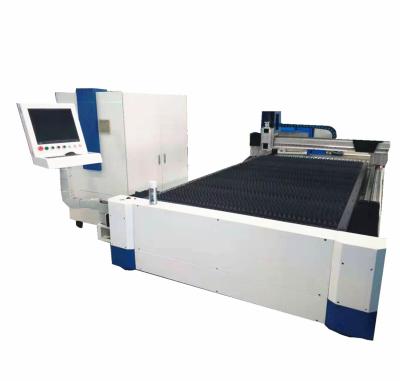 China Water Cooled 5mm Max Metal Sheet Cutting By Fiber Laser Source Single Table 1000w Laser Cutter Machine for sale