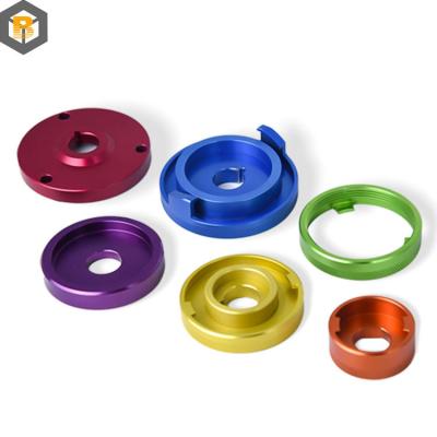 China Colorful Aluminum Alloy Spare Parts for OEM Precision Auto Lathe Mini Small Parts for sale