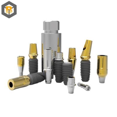 China Submerged Type Internal Hex Titanium Implant Bone Level Dental Implant Compatible with Custom 3D Design for sale