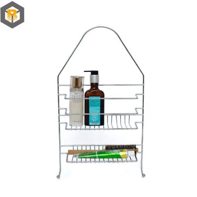 China 2 Tier Iron Metal Bath Corner Hanging Shower Caddy Custom by 2D/3D/Drawing Spare Part for sale