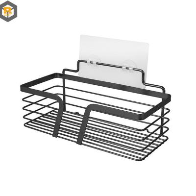 China Custom by Drawing Stainless Steel Bathroom Storage Basket Shower Caddy Spare Part for sale