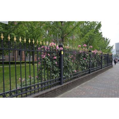 China Competitive Price Steel Diverse Fence Easily Assembled Metal Yard Garden Steel Fence for sale