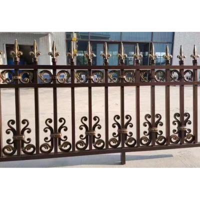 China China Supplier Easily Assembled Horizontal Aluminum Black Garden Fence for sale