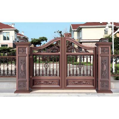 China Factory Price Easily Assembled Chinese Automatic Security Doors Artistic Aluminum Door for sale