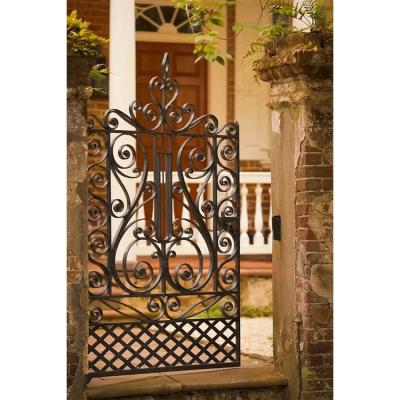 China Best Selling Iron Easily Assembled Front Gate School Iron Gate Reasonable Prices for sale