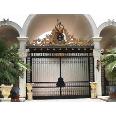 China Good Quality Wrought Doors Designs Easily Assembled Iron Single Door for sale