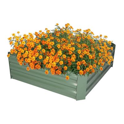 China Modern New Style Galvanized Steel Planters Box Steel Raised Garden Bed for sale