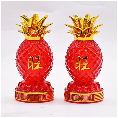 China Luck Guaranteed Quality Suitable Price 11 Cm Electronic Yellow Pineapple Table Lamp For Temple for sale