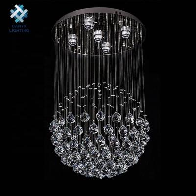 China Factory Wholesale Modern Luxury Crystal Ceiling Light Fixture Crystal Chandelier Pendant Lights for sale