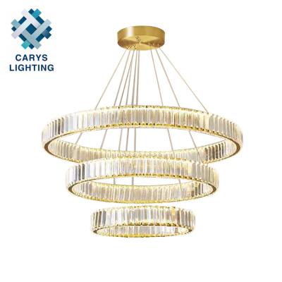 China Modern Foyer Modern Iron Living Room Pendant Light For Home Decor Luxury Gold LED Glass Chandelier for sale