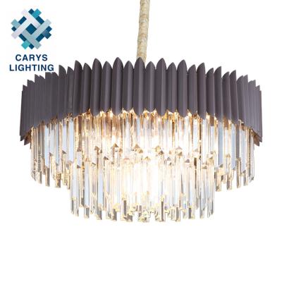 China Wholesale Price Home Modern Indoor Hanging Lamparas LED Pendant Light Luxury Glass Chandelier for sale