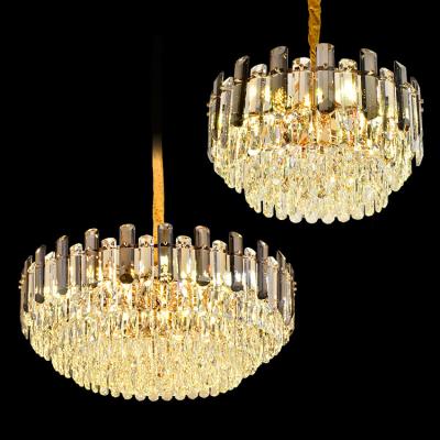 China Wholesale Decorative Wedding Hall Modern Luxury Round Gold large Crystal Chandelier from modern supplier for sale