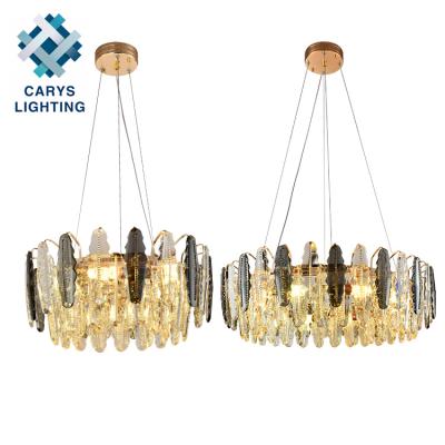 China Fancy Modern Home Light Living Room Clothing Store Indoor Decorative Luxury Round Gold Modern Crystal Chandelier for sale