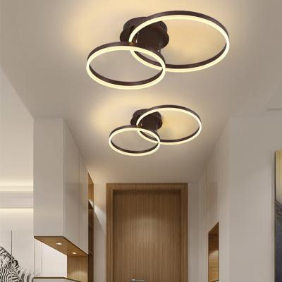 China High Quality Porch Mounted Exterior 62 82 94 Contemporary 120 Watt Aluminum LED Exterior Mounted Acrylic Ceiling Light for sale