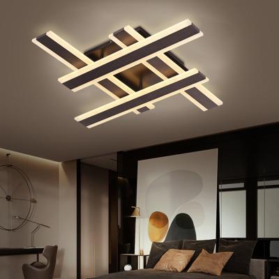 China Brand New Design 98w 114w 130w LED Surface Mounted Contemporary Modern Acrylic Aluminum Ceiling Light for sale