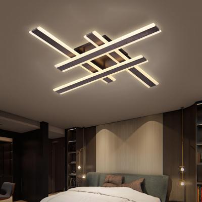 China Surface mounted hotel creative contemporary indoor bedroom decoration design aluminum acrylic led ceiling lamp for sale