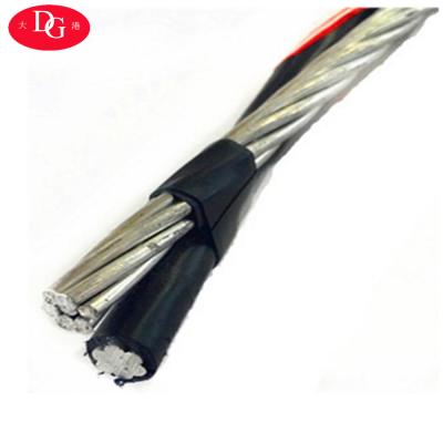 China Factory Production 2 Core Aerial ABC Twist Cable XLPE Insulated Duplex ABC Service Drop Cable Te koop