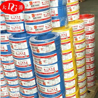 China Electrical Appliances PVC Insulated Home Wiring Electrical Wiring Copper Wire 1.5mm /2.5mm /4mm /6mm/ 10mm /16mm /25mm for sale