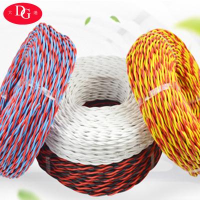 China Electrical Appliances PVC Insulated Copper Wire Flexible Twisted Pair Lighting Cable Price Per Meter Te koop