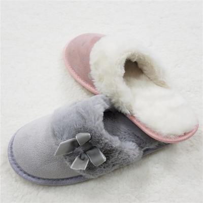 China Fashion Trend Cheap Wholesale Women Soft Bedroom Slippers Very Warm Fur Home Slippers Indoor Shoes Large Size for sale