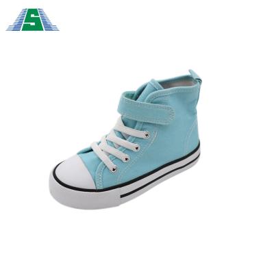 China Flat 2021 Newest Fashion Kids Casual Canvas Shoes Mesh Sneakers Lace Summer Breathable for sale