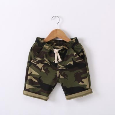 China Korean new design anti-pilling summer wholesale children's clothing boys and girls camouflage casual shorts cotton pants for sale