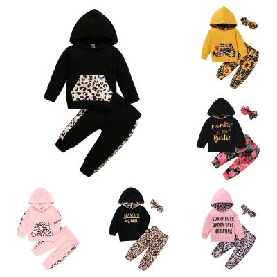 China Wholesale Casual Store Spring Winter Kids Hoodie Clothes Tracksuits Sweatshirts Sports Pants Casual Baby Boy Girl Kids Clothing Set for sale