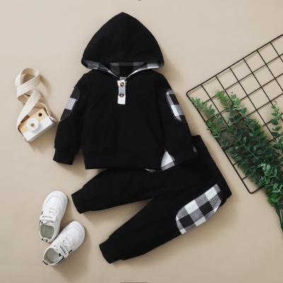 China Autumn Spring Outfits 2Pcs Children Hoody Jogger European Casual Hot-selling Baby Boy Clothes High Quality Set for sale