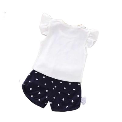 China Fashion High Quality Popular Our Own Manufacturer In Stock Black Cute Belly Baby Clothes Shorts Set On Sale for sale