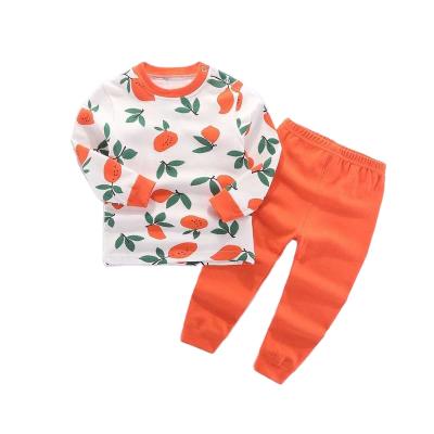 China Fashion High Level Custom Toddler Girls Clothes Lemon Autumn Clothing Set Set for sale