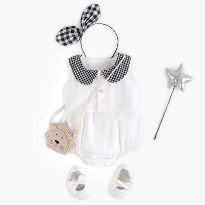 China Fashion Newborn Babies Girls Jumpsuit Cotton Triangle Jumpsuit One Piece Jumpsuit for sale