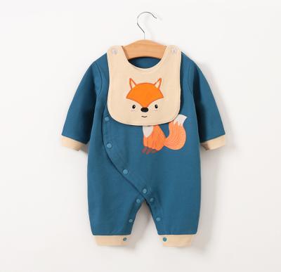 China New Autumn Home Cartoon Vintage Design Cotton Baby Romper Spring Romper Cute Baby Crawling Clothes for sale