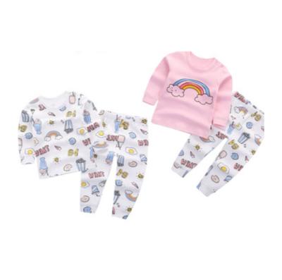 China Breathable Children Cotton Pajamas Kids Children Pajamas Sleepwear Cartoon Pajamas With Low Price for sale