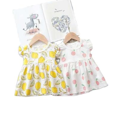 China Lovely Kids Breathable Clothes Babies Dress In Sleeveless for sale