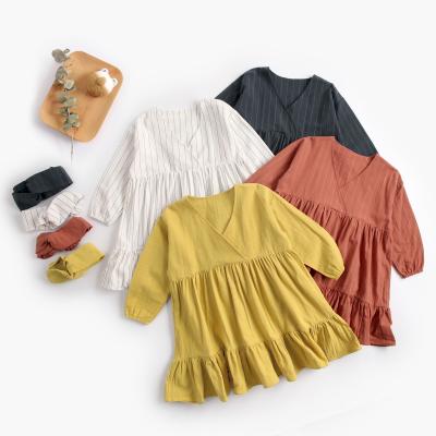 China High Quality Breathable Factory Custom Made Baby Autumn Girl Long Sleeve Dresses for sale