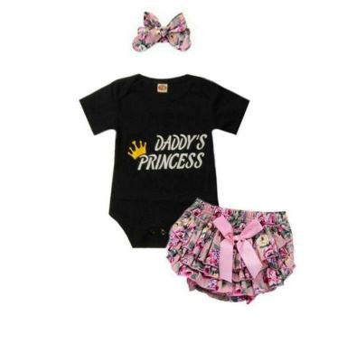 China 2020 New Product Breathable High Quality Wholesale Black Pink Cotton Baby Pajamas Clothes for sale