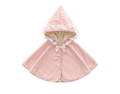 China New Design Cute Baby Windproof Coat For Newborn Princess Winter Warm Coat Plus Velvet Coat for sale