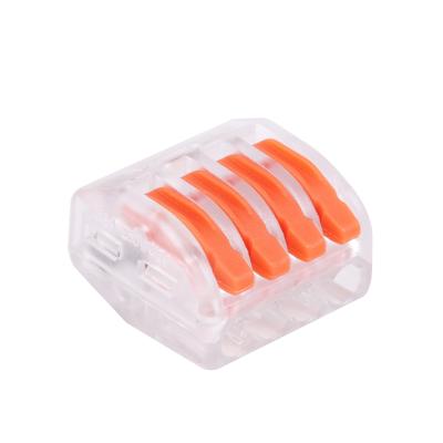 China Custom ODM 222-414 Universal Quick Connecting Wire OEM Fast 4 Pin For Driver CE 400V Lighting for sale