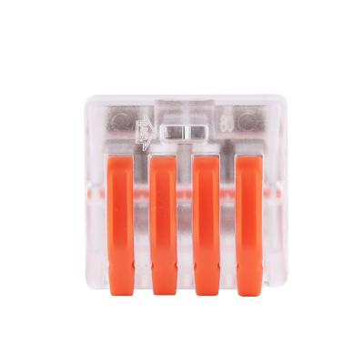 China Wholesale Connecting Wire Factory Conductor CE 400V Lighting Flattening Compact Terminal Block Wire Connector for sale