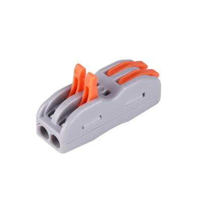 China SPL2 2 In 2 Connecting Wire 32A 400V Wire To Wire Common Terminal Compact Splicing Connector for sale