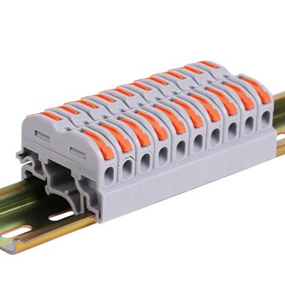 China UK2.5 0.08-4mmes Connecting Wire Replacement For Din Rail Use Wire Connector Spring Terminal Block for sale