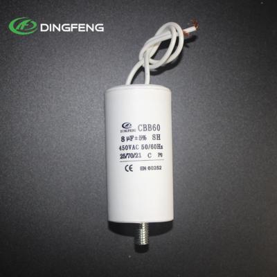 China ac / motor cbb60 450vac 50/60 hz 25/70/21 ac capacitor price for sale