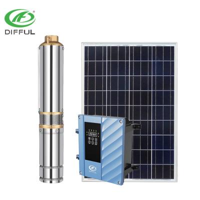 China Solar Pump Unit Water Agriculture Borehole Solar Water Pump 45 Meters Solar Water Pump Irrigation for sale