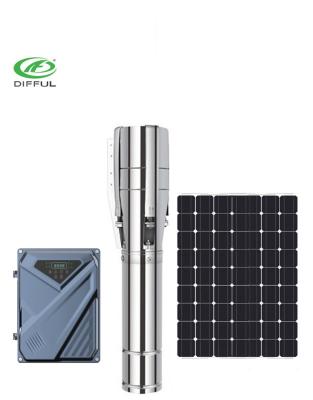 China Agriculture 2.2kw Solar Submersible Borehole Pump Deep Well Water Pump Solar Solar Water Pump for sale